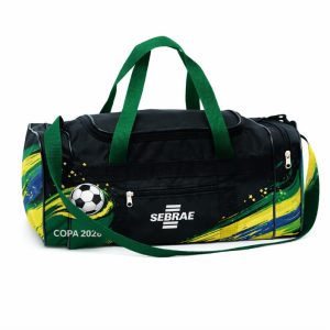 Mala Esportiva com Bolso Frontal e Lateral