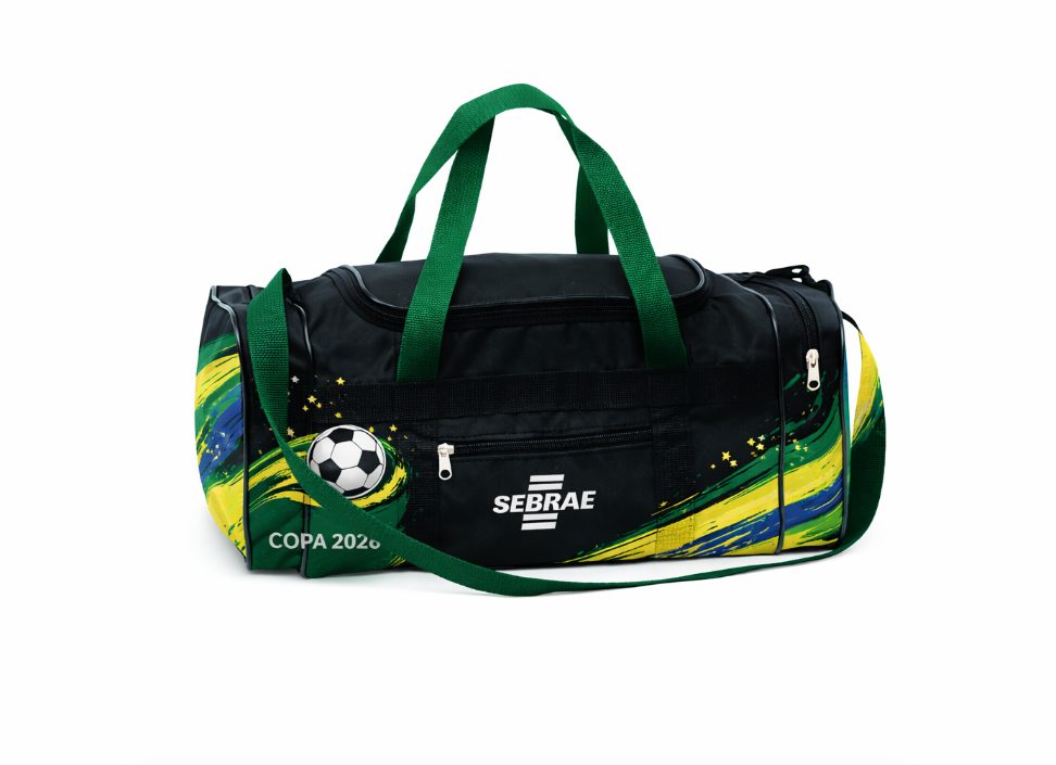 Mala Esportiva com Bolso Frontal e Lateral