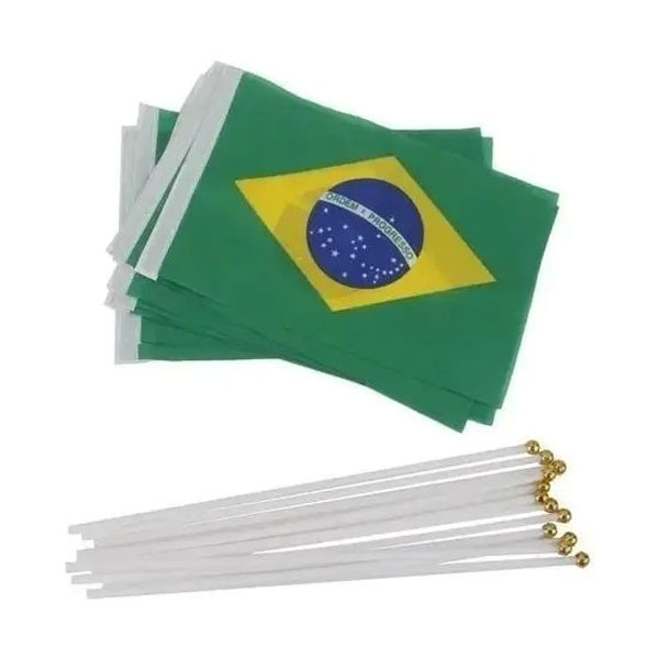 Bandeiras De Tecido de Mão C Haste Copa para Brinde
