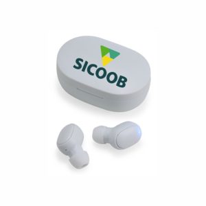 Fone de Ouvido Bluetooth Touch com Case Carregador Personalizado
