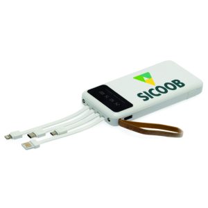 Power Bank 10.000mAh com Lanterna e Multissaídas