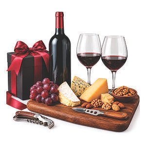 Kit de Natal Vinho e Queijos